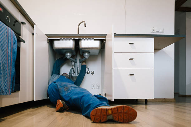 Professional Plumbing technician working in German Valley, IL